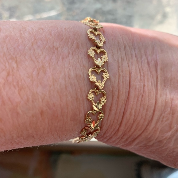 Vintage 14k gold Estate ❤️🌸Bracelet.BH unmarked - Picture 10 of 11